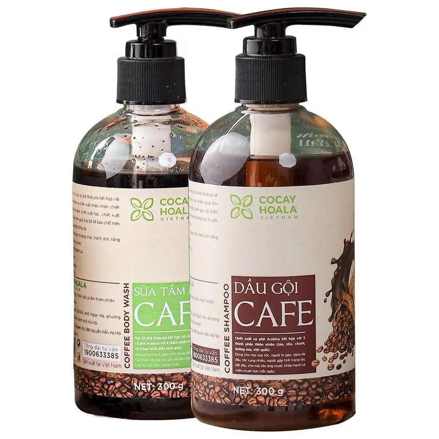 Coffee Shampoo Good Price Low MOQ Color Protection Hair Loss Prevention  NaPro High Quality Brand Manufacturer