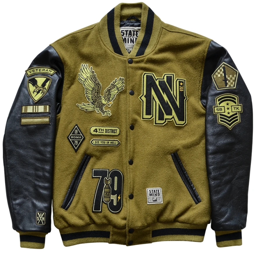 new Jacket Wholesale High Quality Youth Clothing Fashion Casual School Baseball Men Casual Custom Fleece