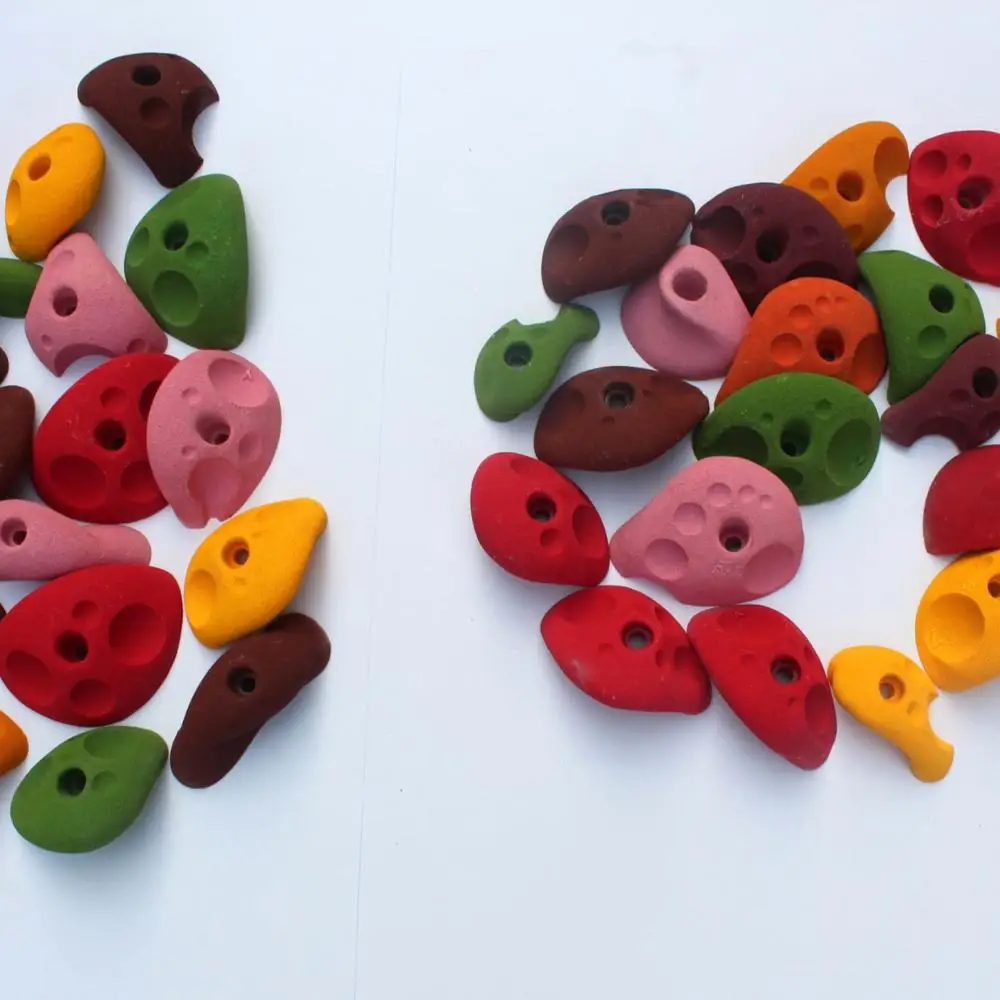 Color Combinations to Climb Holds on Climbing Wall Panel Fiberglass Outdoor Indoor Kids Rock Adventure Customized Resin Color