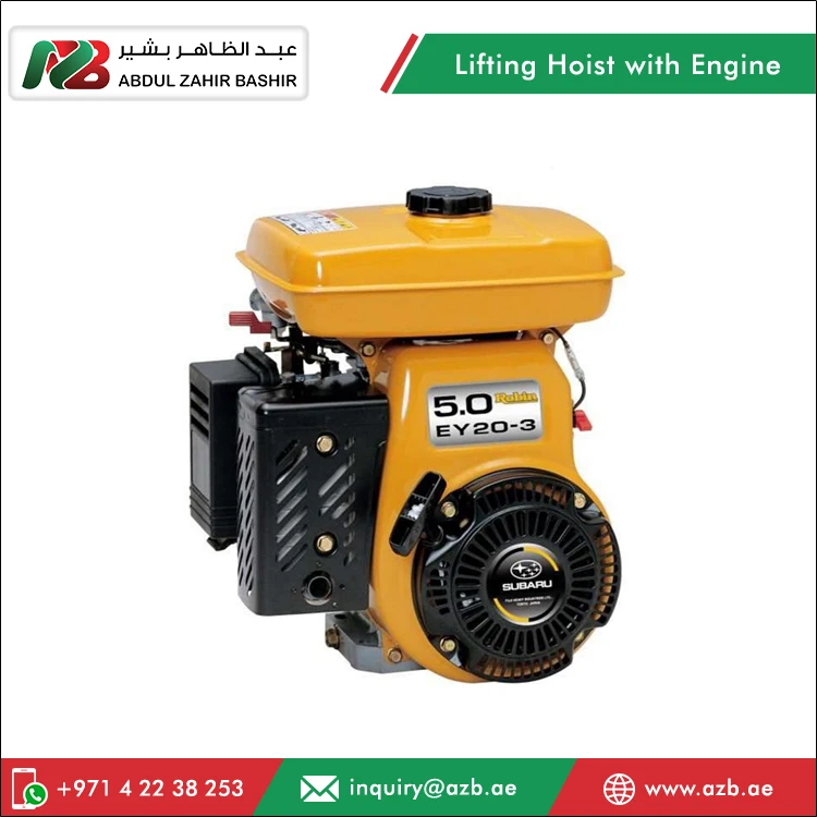 Heavy Load Gasoline Engine Construction Work Application Toku TKPLH300-EY20D Portable Lifting Hoist with Robin EY20D Engine