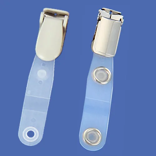 
Factory ID clip strap button badge holder clip plastic badge clip 