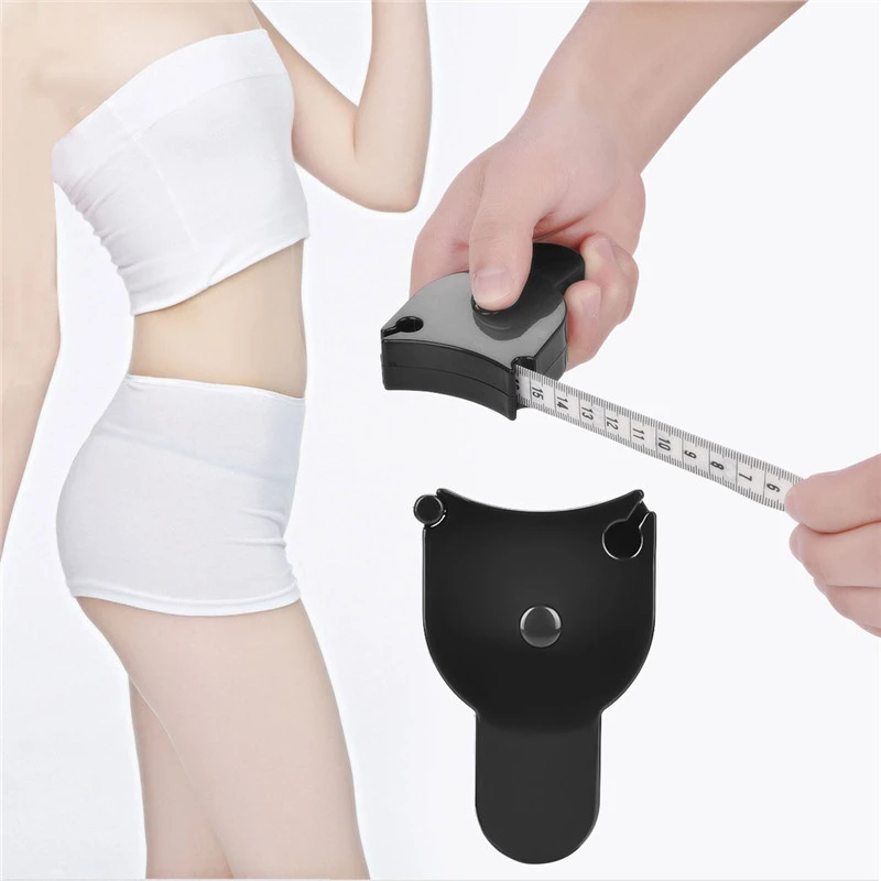 Measurement Equipment 2pc Body Fat Caliper Monitor Mass Measuring Tape Tester Skinfold Fitness