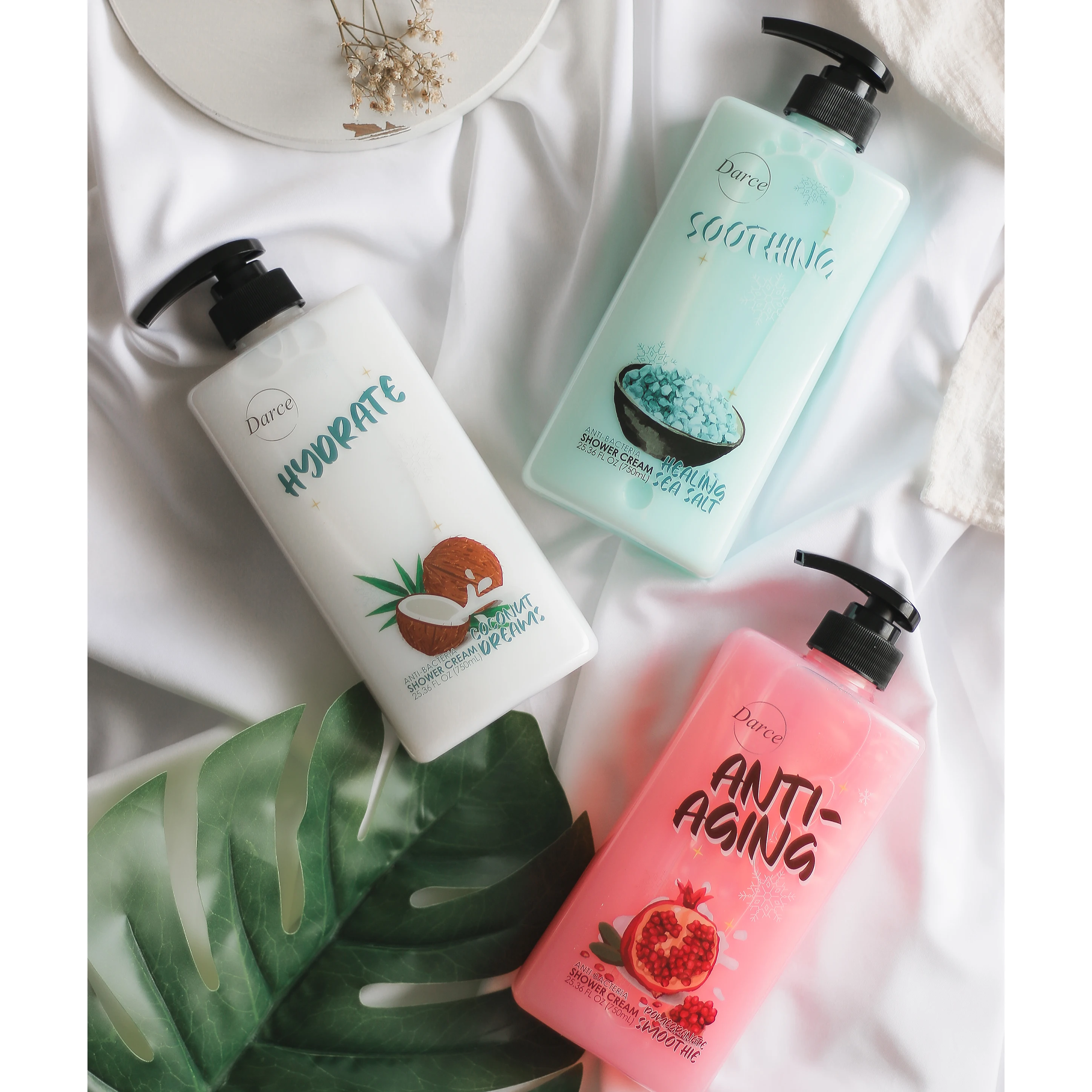 Darce Body Wash Shower Cream Anti Aging - Pomegranate Smoothie Wholesale OEM 750ml