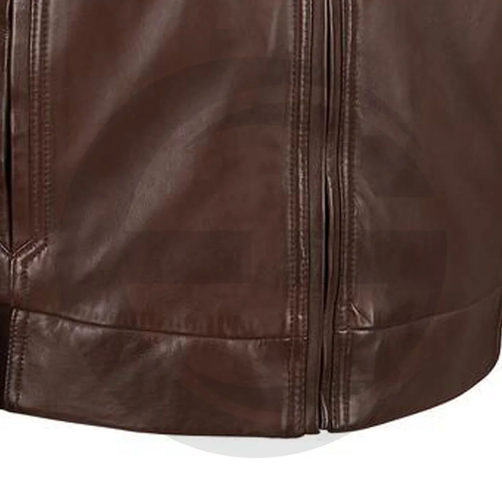 Men Genuine Leather Jacket Custom Made Fashion Leather Jacket