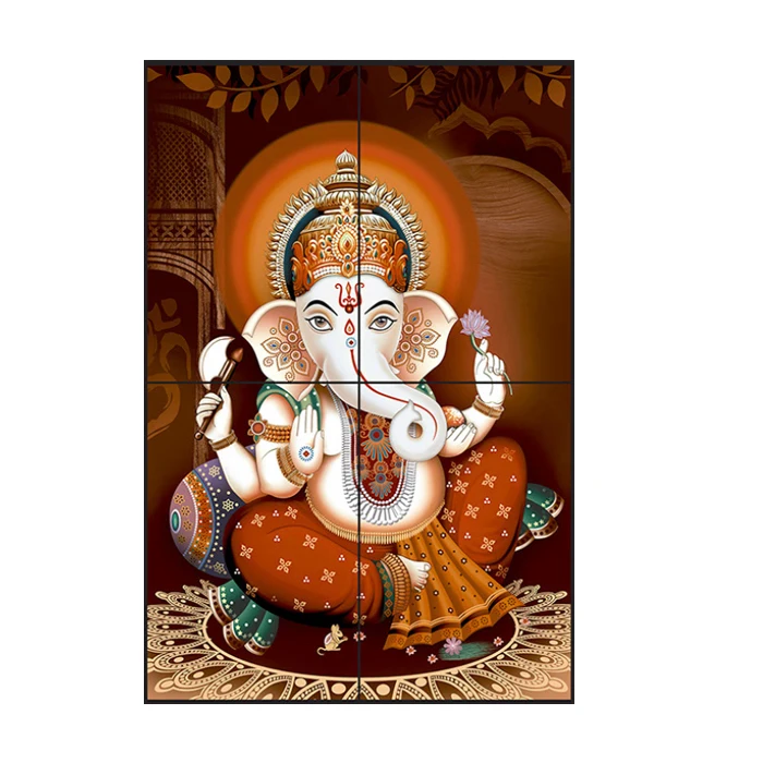 Unique Pooja Room High Gloss Lord Shiva Wall Tiles God Picture Digital Printed Ceramic for Temples and Home