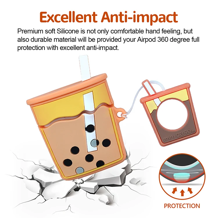Milk Tea For Airpods Case For Airpod Case Bubble Tea For Airpods Case Keyring
