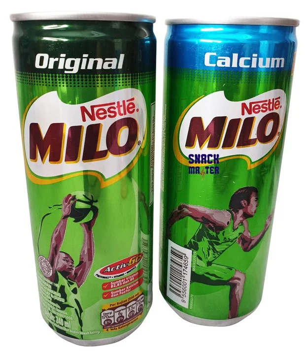 Молочный молочный напиток, шоколад, какао, жестяная банка Milo Active Go Can (оригинал, хикальций) 240 мл