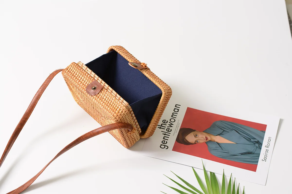 Handmade Rattan Bag Women straw handbag Made in Vietnam