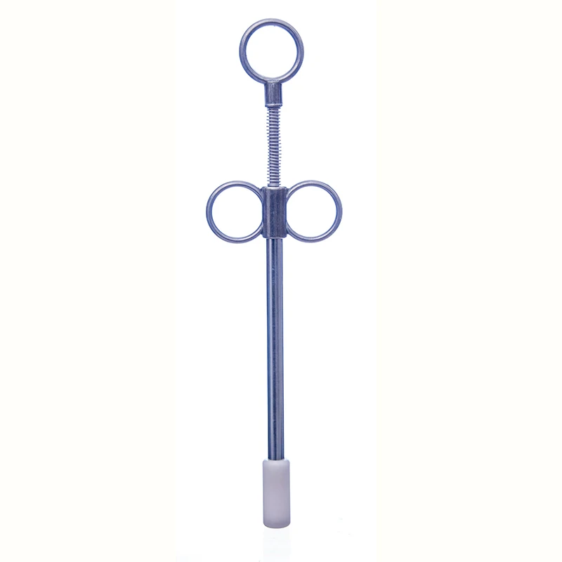 Balling Gun Diameter Medium 24 mm Plastic Stainless Steel Bolus Gun For Cattle Veterinary Balling Gun