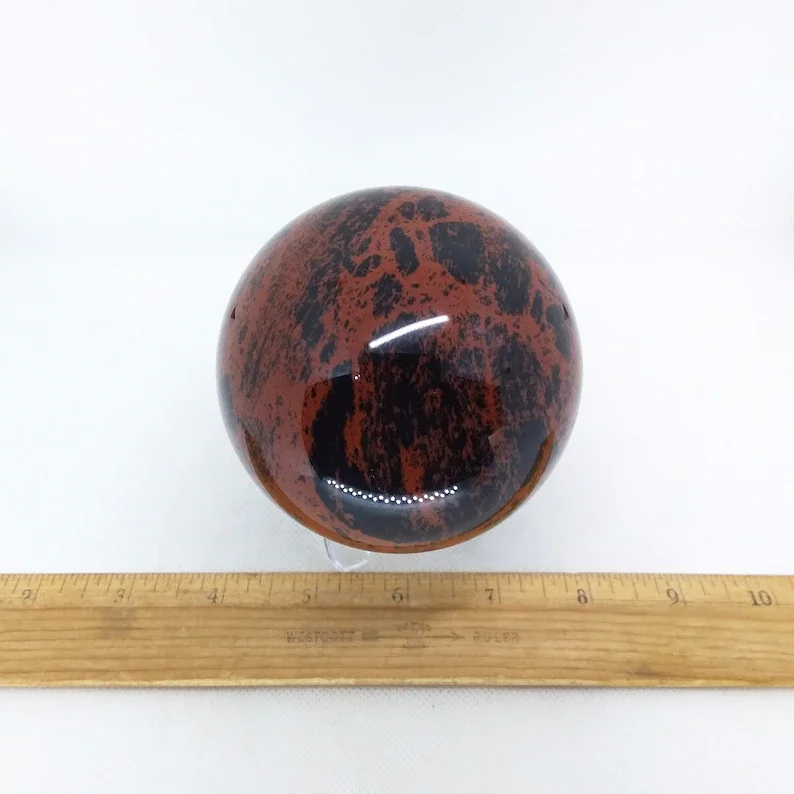 BEAUTIFUL MAHOGANY AGATE SPHERE BALLS / CRYSTAL MAHAGUNI SPHERES / PREMIUM POLISHED MAHOGANY RED OBSIDIAN SPHERES AND BALLS