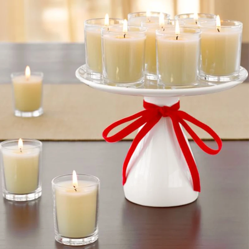 Handmade Mini Candle Maker Natural Soy Wax Gel Wax Pillar Shape Glass Candle Jar with Lid Wholesale Suppliers