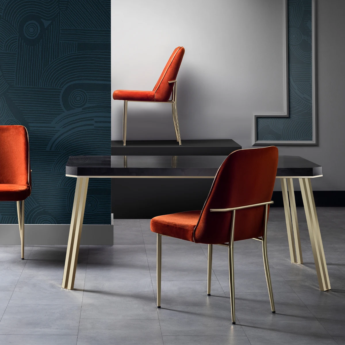 Modern Design Stainless Steel Living Room Furniture Luxury Black Glass Top Gold Round Coffee Table