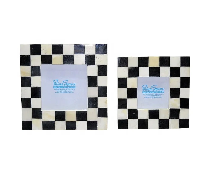 customized Design Decorative Wooden Photo Frame With Enamel Resin Decoration Mirror