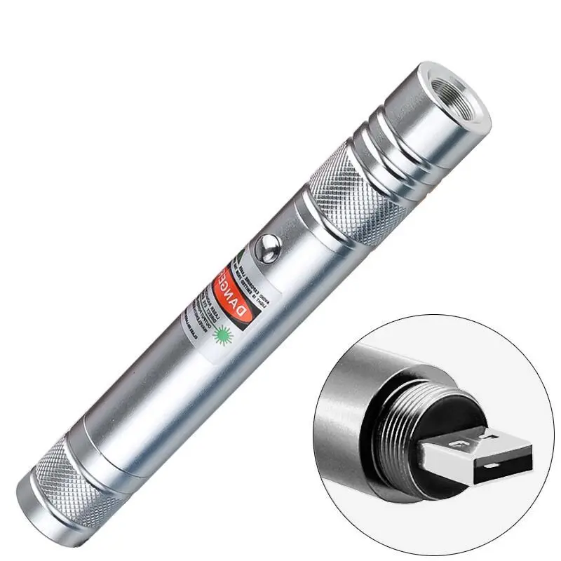 
Factory Hot Rechargeable USB Green Laser Pen 