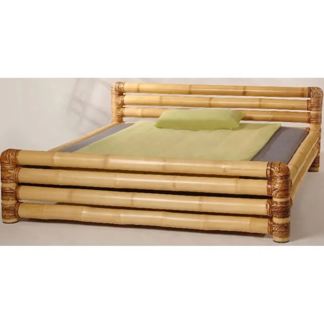
NEW Luxury Bamboo Queen Bed and Nightstands 