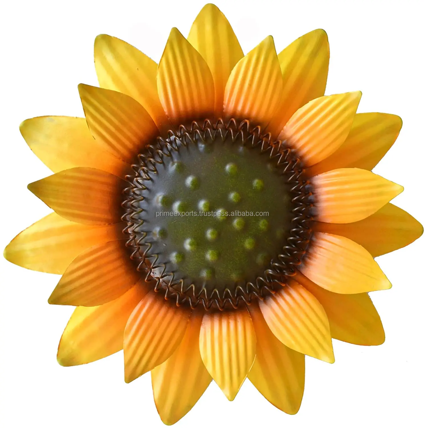 Blooming Sunflower decorative wall hanging cheap wholesale rate metal hanging wall art for home interior and exterior
