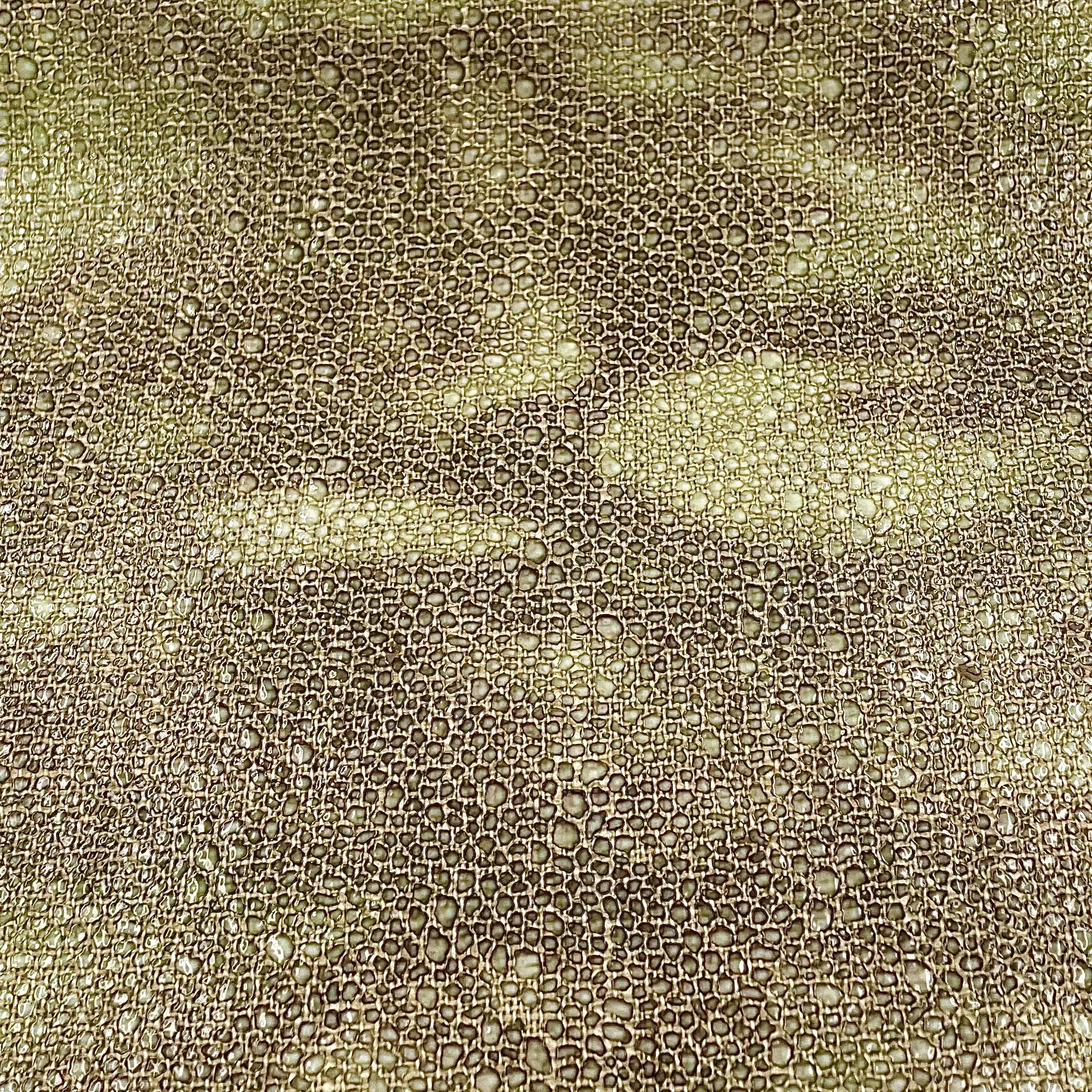 EPO High Quality Cotton Linen Fabric with Laser Transferred Pearl Fish Design for Sofas