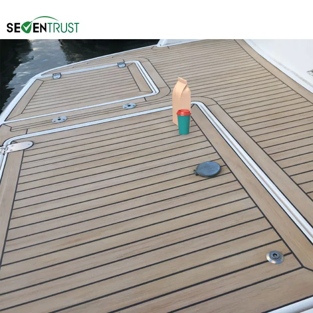 Marine PVC decking synthetic teak boat yacht decking