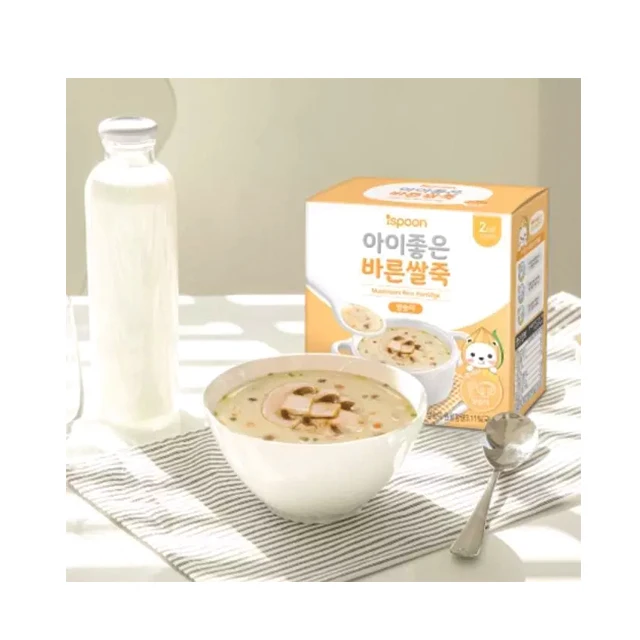 Рисовая каша для младенцев, органические ингредиенты премиум-класса, Корея, Сделано в Корее для младенцев