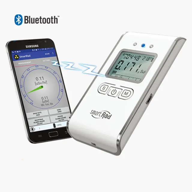 Лидер продаж в Корее, дозиметр с сертификатом CE, детектор радиации Smart Rad, bluetooth дозиметр, персональный детектор радиации