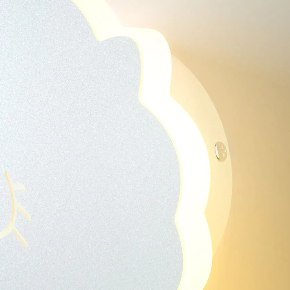 Светодиодная настенная акриловая лампа в форме единорога, мягкий потолочный светильник с утапливаемым креплением для детской, спальни, гостиной, детского сада