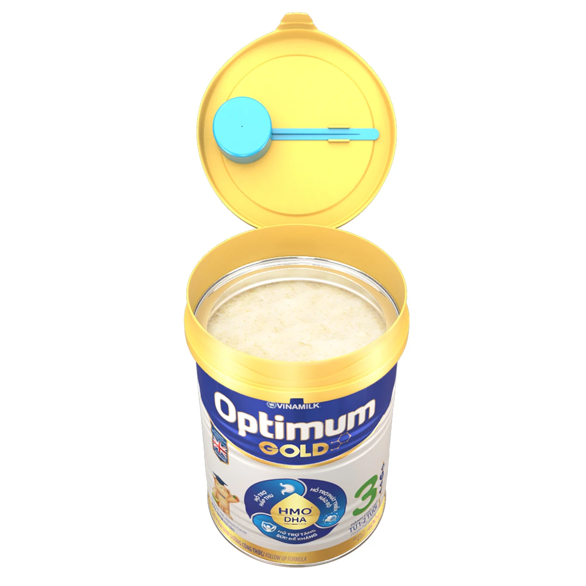Baby Powdered Milk- Vinamilk- Optimum Gold- Digest well grow intelligent - Step 3( For kids from 1-2 years old) Packing 400g Tin