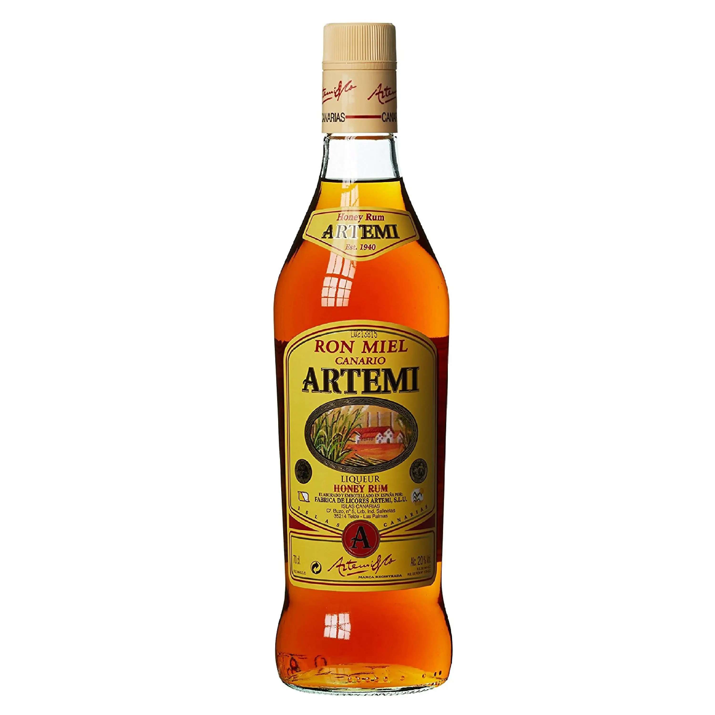 
Ron Artemi Miel 0,70 Litros 20% (I) 0.70 L. 