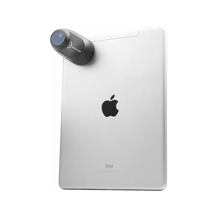 Developed German company digital teledermatoscopy device working in conjunction with iPhone skin device