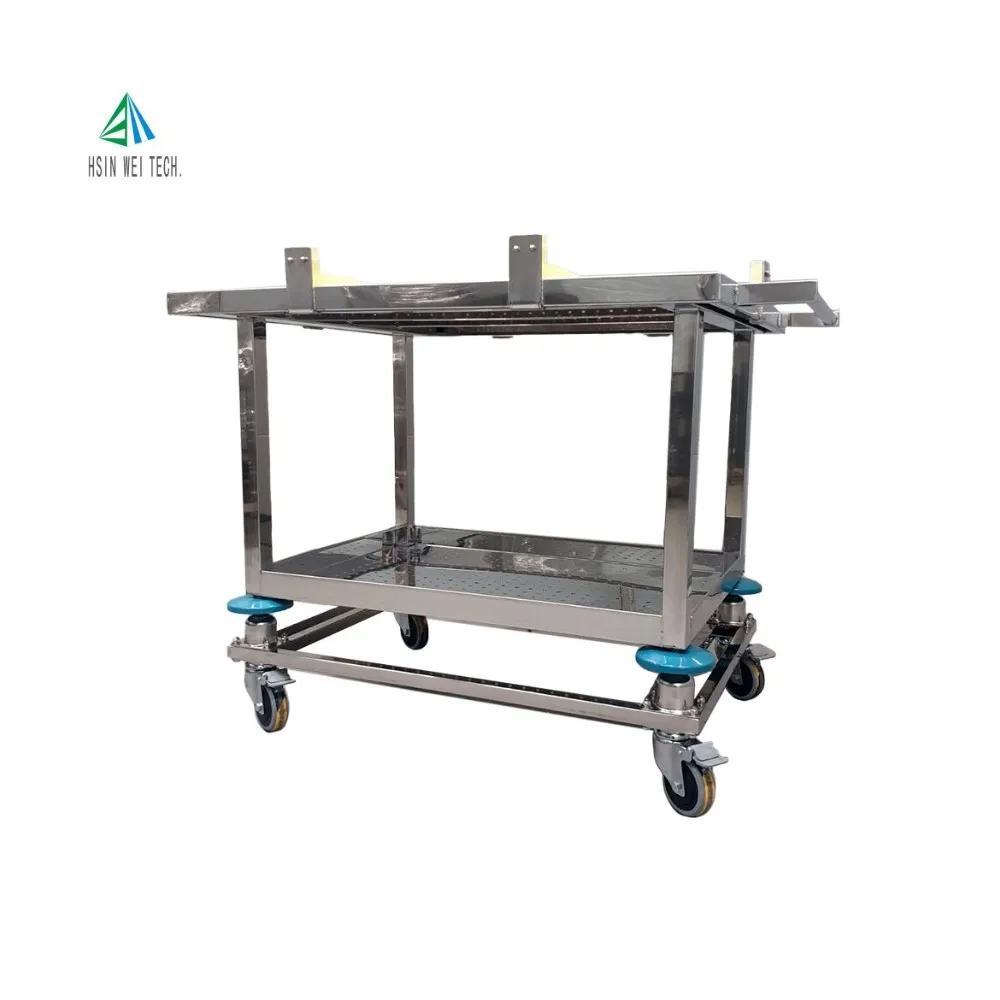 High quality shockproof transport table stainless steel trolley