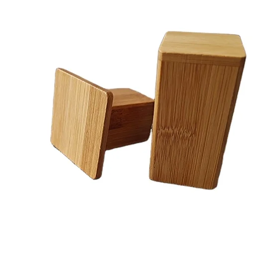 New high quality bamboo wood toothpick holder custom LOGO household toothpick box