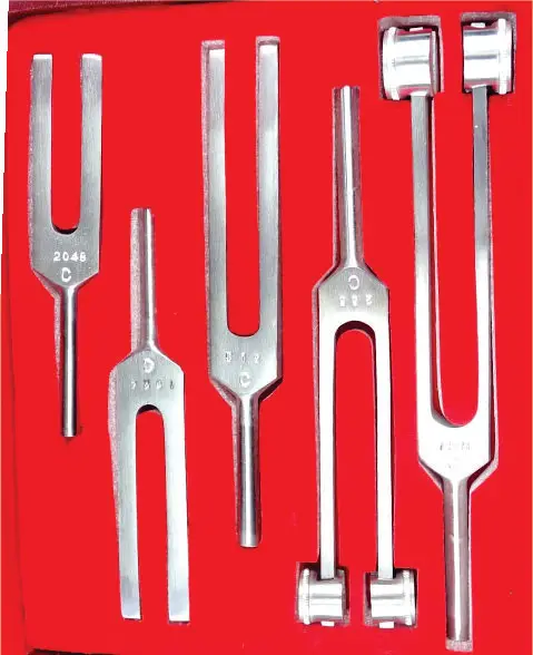  Tuning Fork Surgical Stainless Steel 5 Piece Set Sound Hammer Kit CE Approved BY UAMED LTD