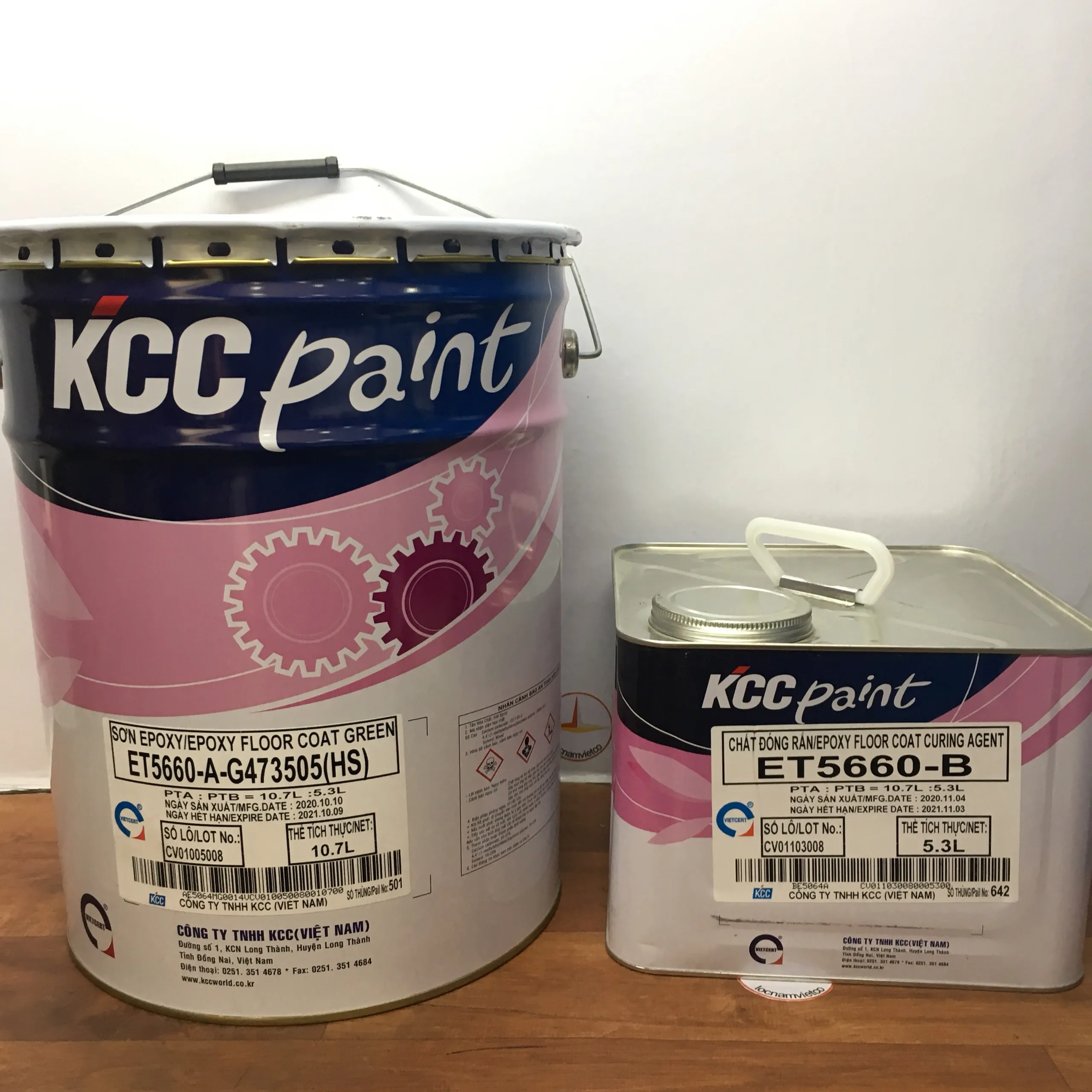 Темно-зеленая эпоксидная краска, напольное покрытие ET5660 G473505, отделочное покрытие для использования на бетоне или цементе, смертная краска с высоким блеском