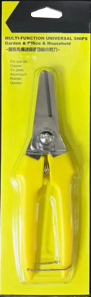 Taiwan multi function mini stainless steel snips scissors for kitchen office cutting iron sheet