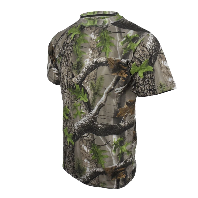 Камуфляжная тактическая Мужская рубашка с коротким рукавом, быстросохнущая Боевая футболка, военная армейская футболка, камуфляжные уличные походные охотничьи рубашки