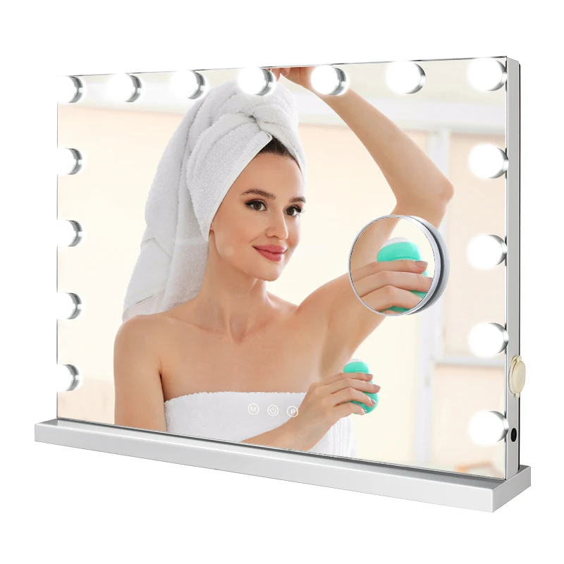 Производители макияжа, салон красоты, 15 лампочек, светодиодная лампа, стол для косметики, голливудское зеркало для макияжа с лампочками Gmm2010