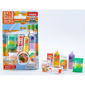 FOR IWAKO STA-ER-BRI012 Beverage Shape Eraser Instant Noodle Wipes Snack Wipes