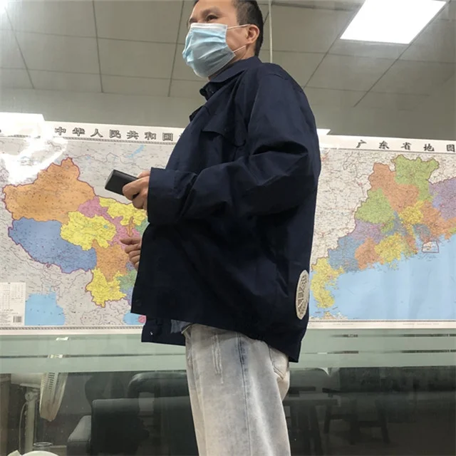 Summer Cooling Air Conditioned Workwear Cooling Jacket Working Clothes With Fans.