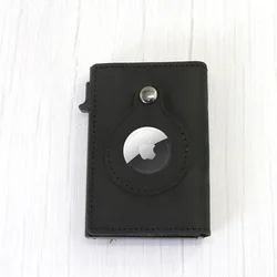 Secure Credit Card Wallet, Credit Card Holder RFID Wallet, Minimalist Card Holder Leather Wallet Black - Conceal Plus