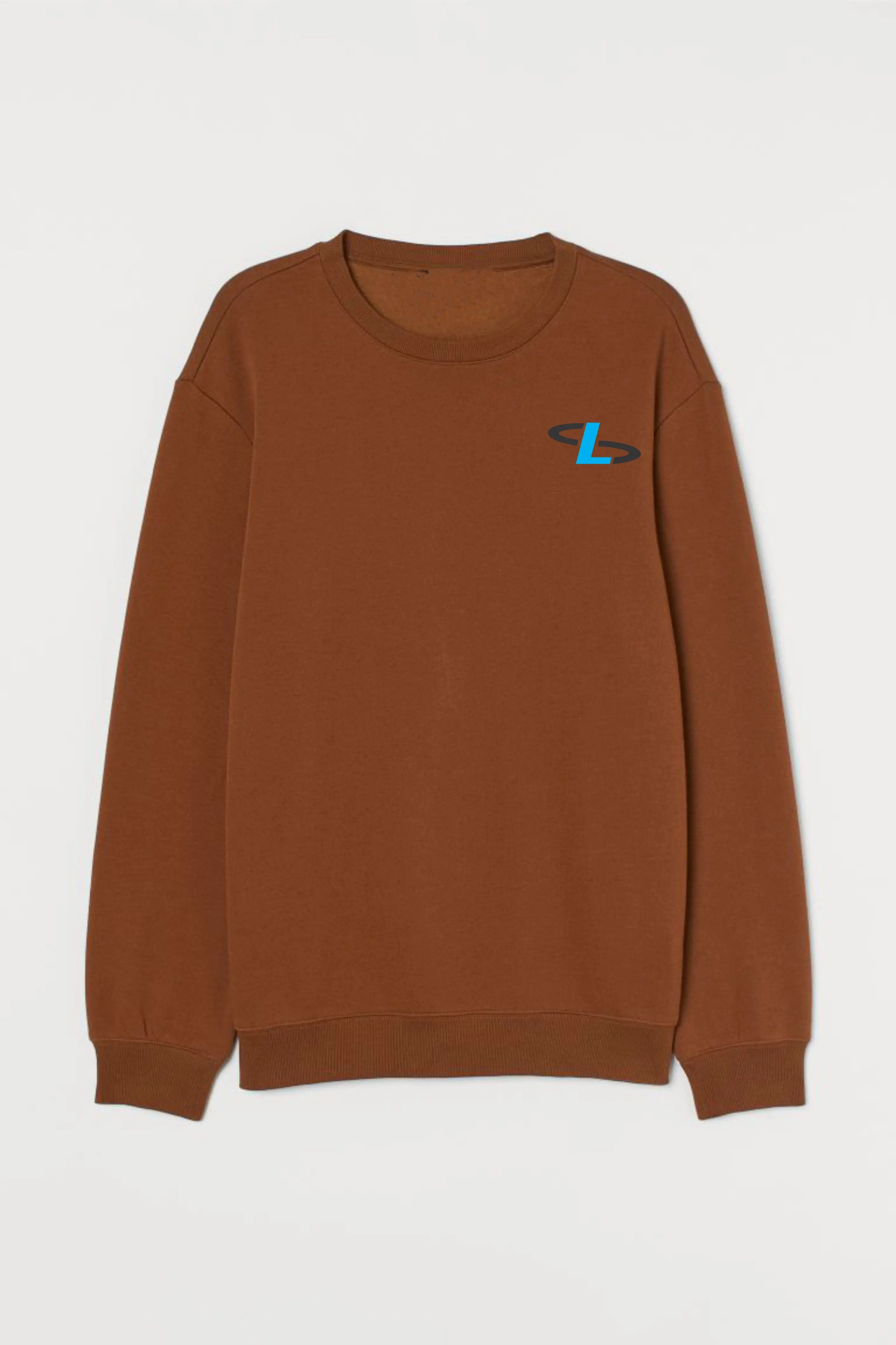 
Fashion Fleece Crew Neck Men Clothes Loose Fit Long Sleeve Printed Crewneck Sweatshirt 