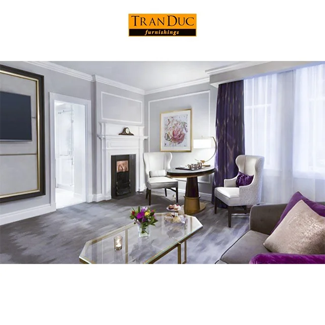 Hotel bedroom furniture set in Neoclassical Style for Fairmont Victoria Hotel