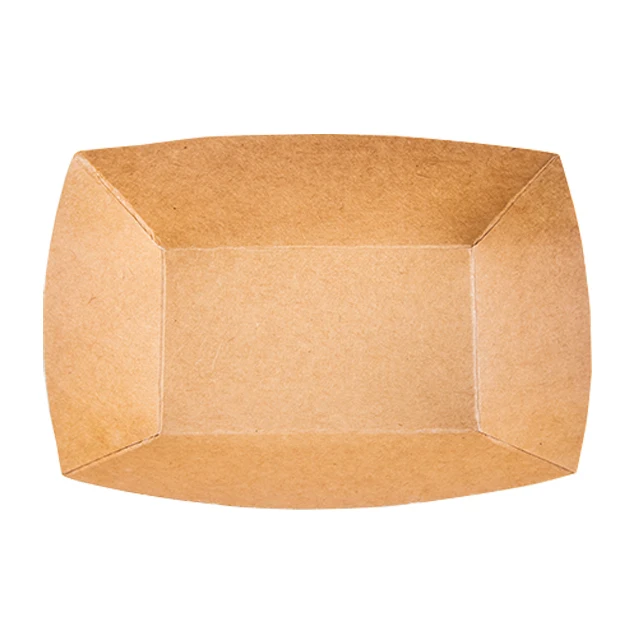 Eco Friendly Disposable Paper Food Tray for Carnivals, Fairs, Festivals, and Picnics Holds Nachos, Fries, Hot Corn Dogs and More