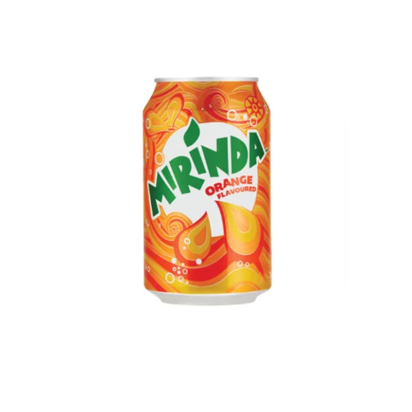 Mirinda Carbonated Soft Drinks Orange Flavor Fruit Soda 330ml for Sale
