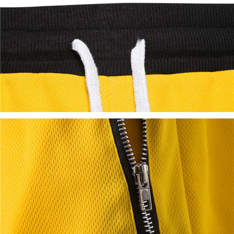 2024 Custom high quality athletic High quality men loose basketball shorts with waterproof zipper pocket