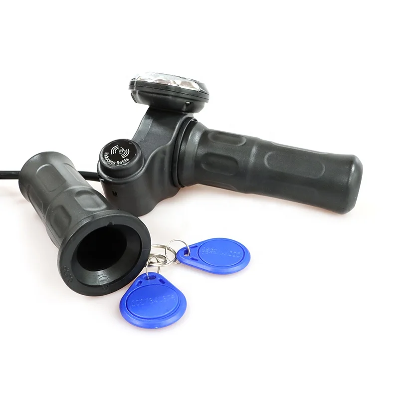 LCD digital display screen ebike twist throttle Meter with throttle for electric scooter bike wholesale