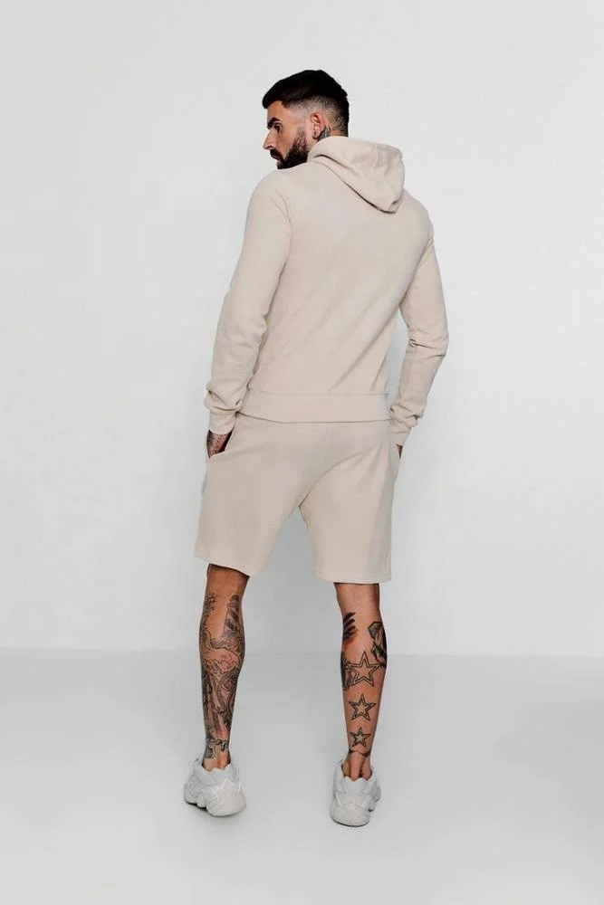 
Custom clothing manufacturers short pants sport slim fit tracksuit for men 