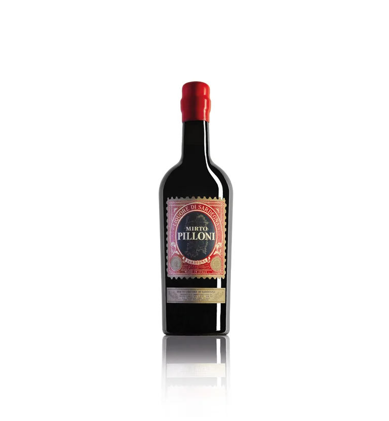 Top Quality Italian Red Myrtle Liquors - Mirto Pilloni - 70 Cl - Liqueurs Wholesale Ready to Export -