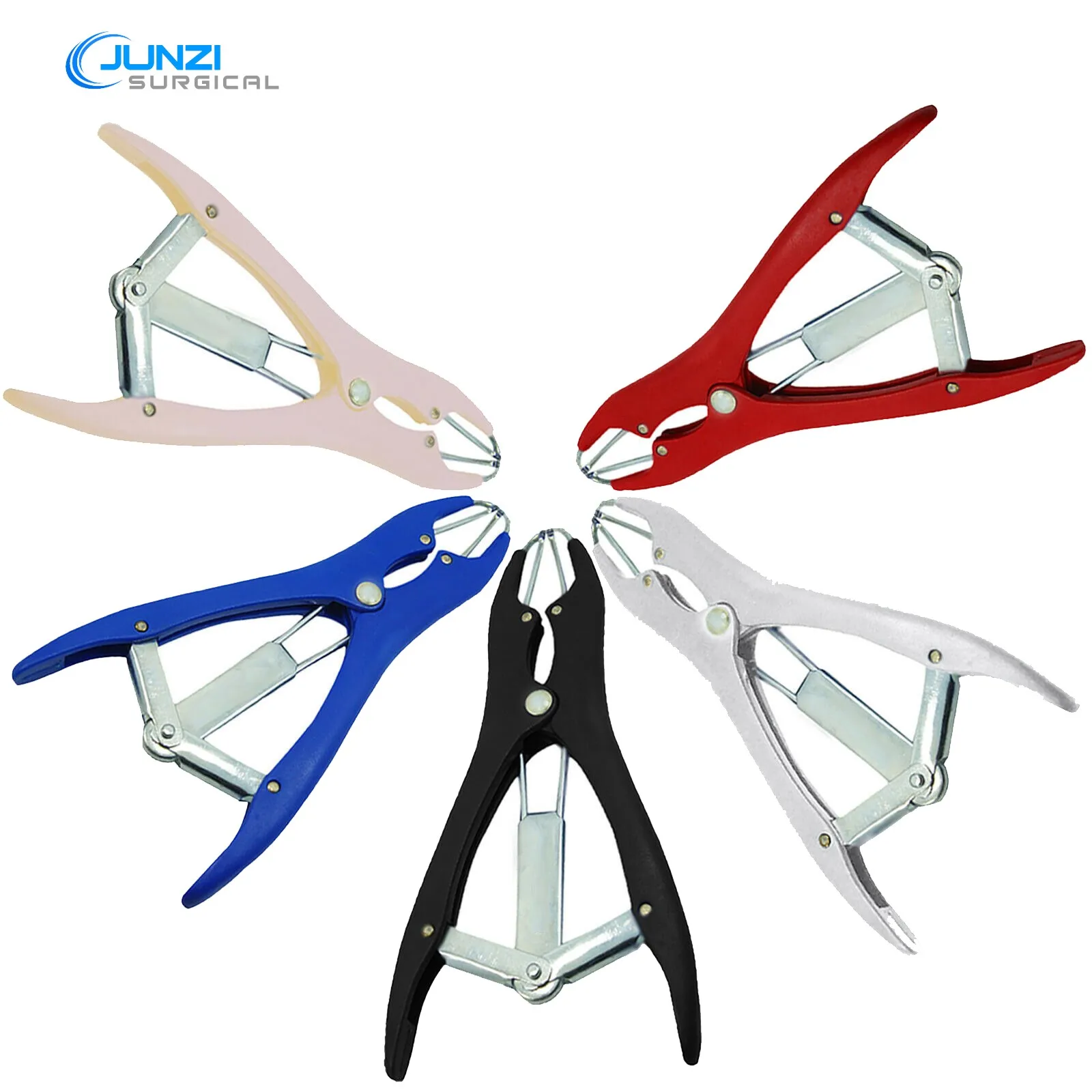 Plastic Castrator Plier Elastrator Tool Dock Tail In Plastic body with multiple Colors