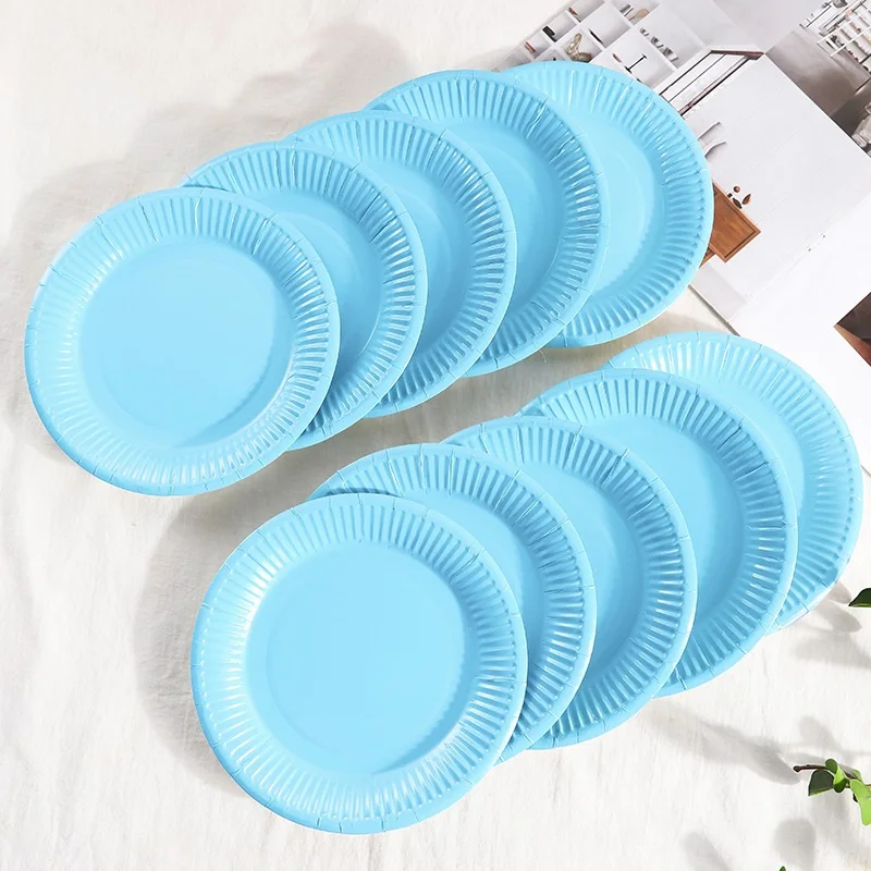 Лучшие продажи одноразовые необычные бумажные тарелки для вечеринок