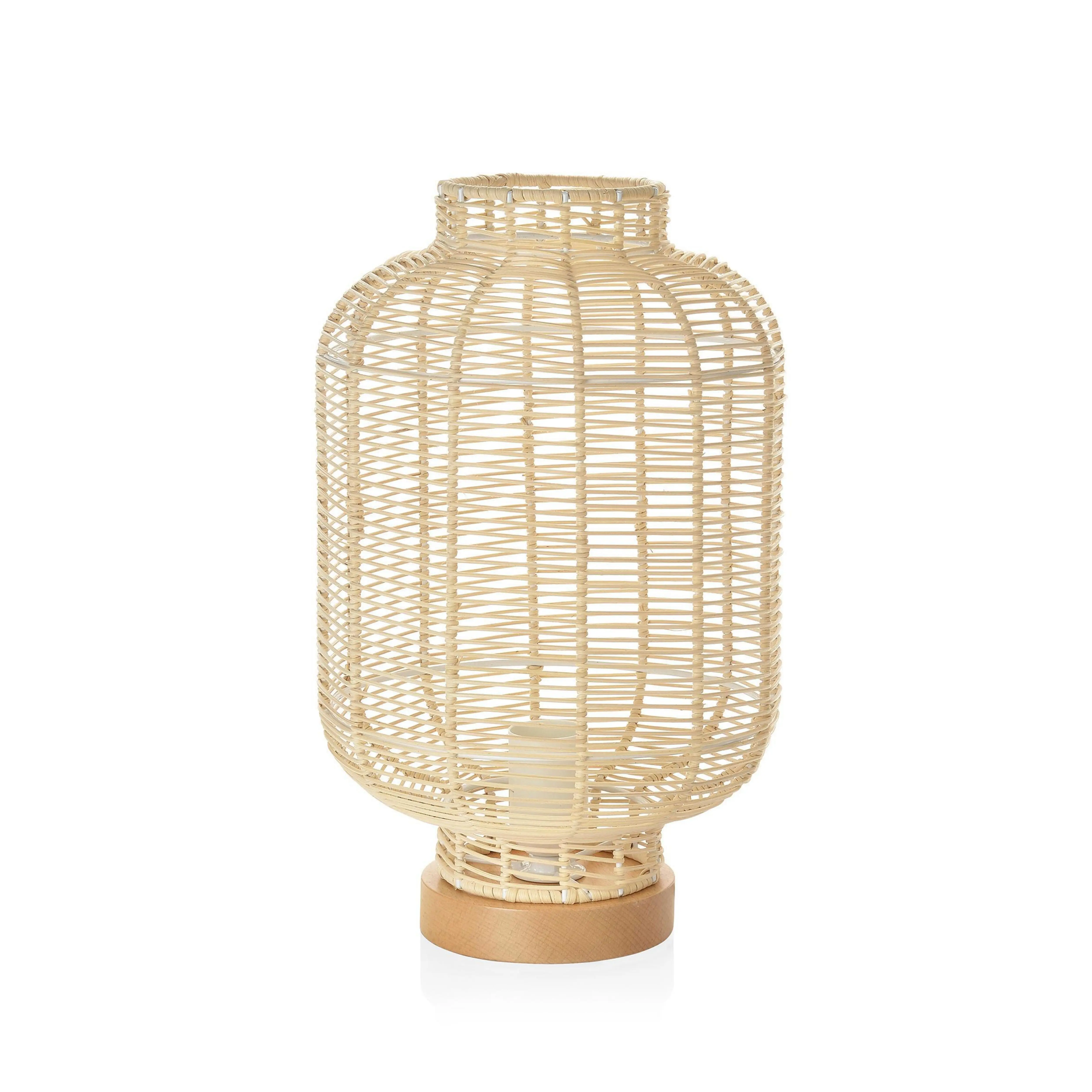 
Arvabil Handmade Natural Rattan, Wood Lamp 