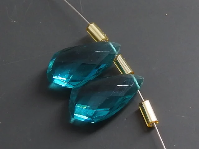 Павлиний синий кварц граненый кайт галстук каплевидный капли свободный камень пара сережек ручная работа для изготовления ювелирных изделий стекла гидро оптовик